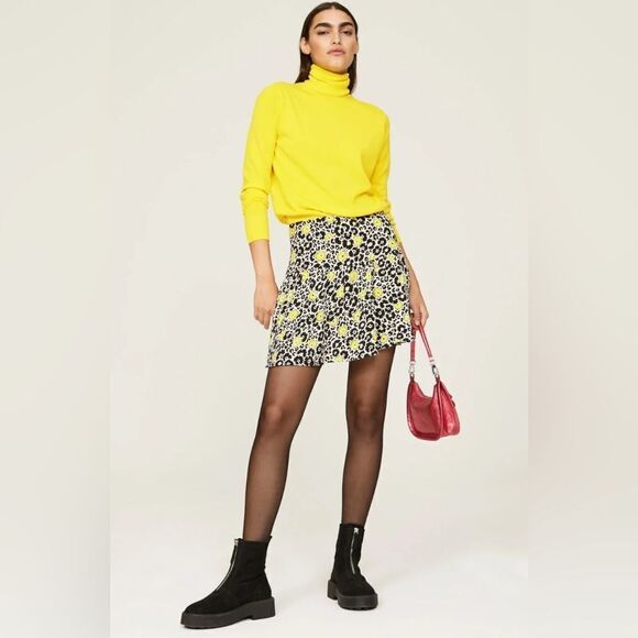 The Kooples YELLOW MERINO WOOL SWEATER. NWT. 2/Small - Picture 3 of 11